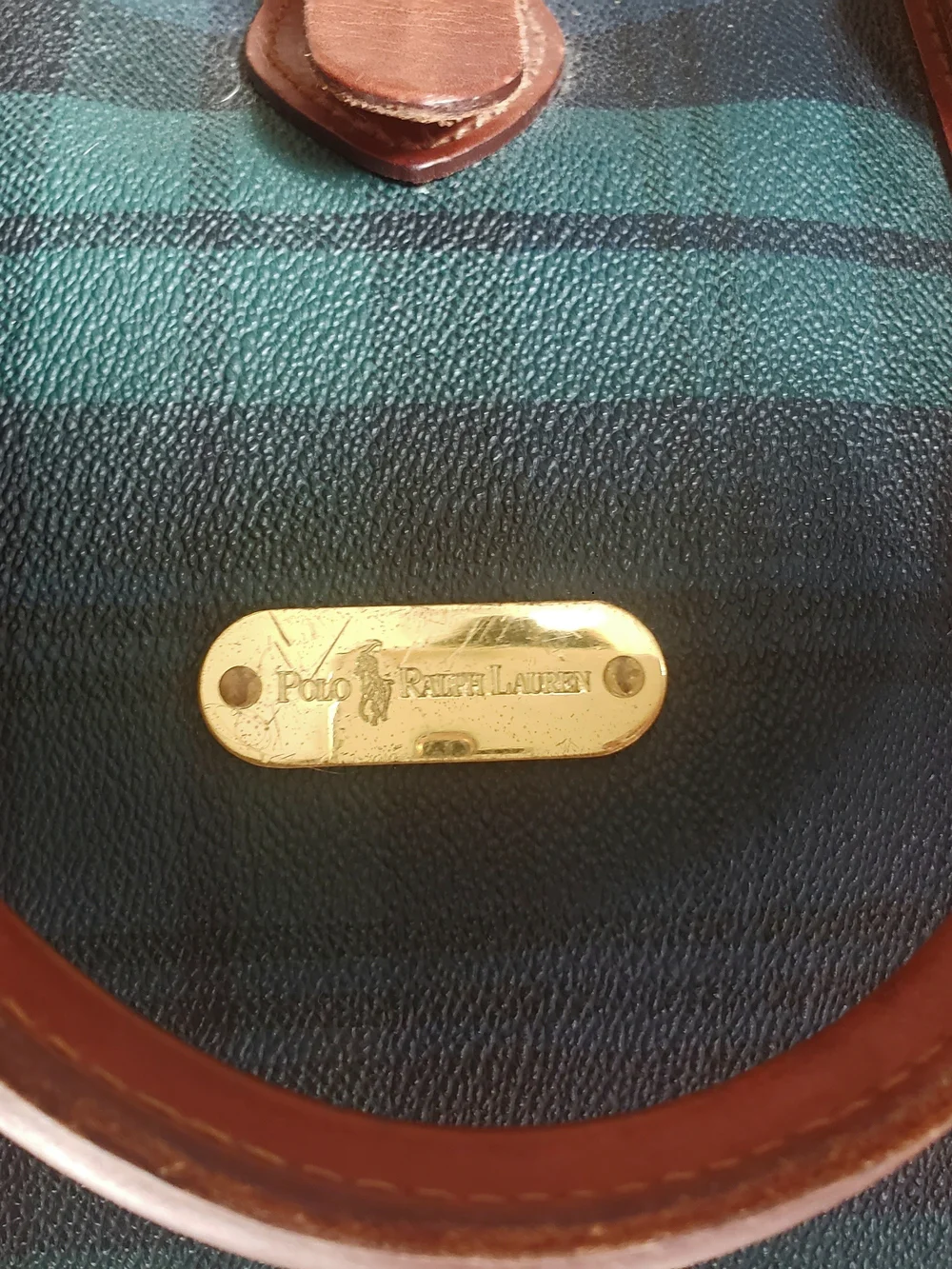 Vintage Polo Ralph Lauren Cult Collector Blackwatch Plaid Week-Away Duffel